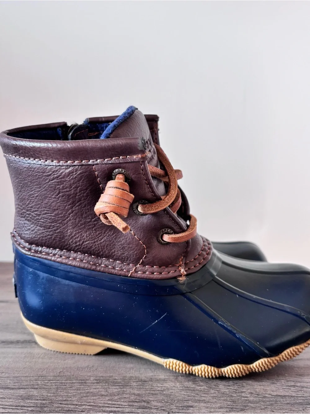 Sperry Saltwater Top Sider Unisex Duck Rain Boots - Kids Size 9M